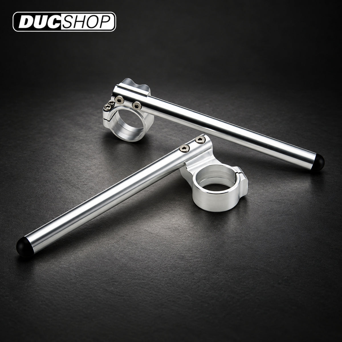 AELLA Aluminum Clip On Handle Bars for Ducati Sport Classic Models | DucShop