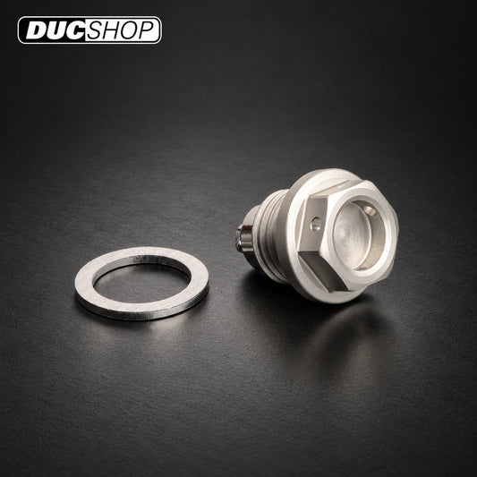 AELLA Magnetic Oil Drain Bolt — Ducati M14×1.5 — representative product view; select the listed configuration | Oil Fill & Drain Plugs | ducshop.com