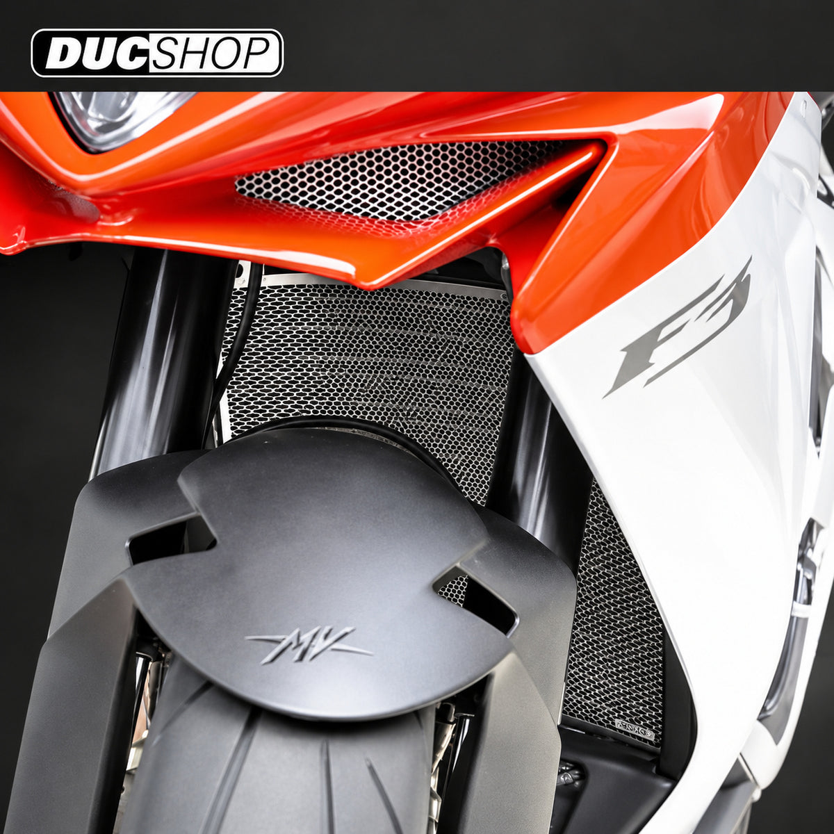 AELLA Radiator Guard for MV Agusta F3 675 / 800 (early) | Radiator & Oil Cooler Guards | ducshop.com