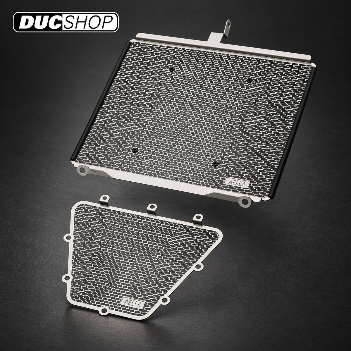 AELLA Radiator & Oil Cooler Guard Set for Ducati XDiavel - Black | Radiator & Oil Cooler Guards | ducshop.com