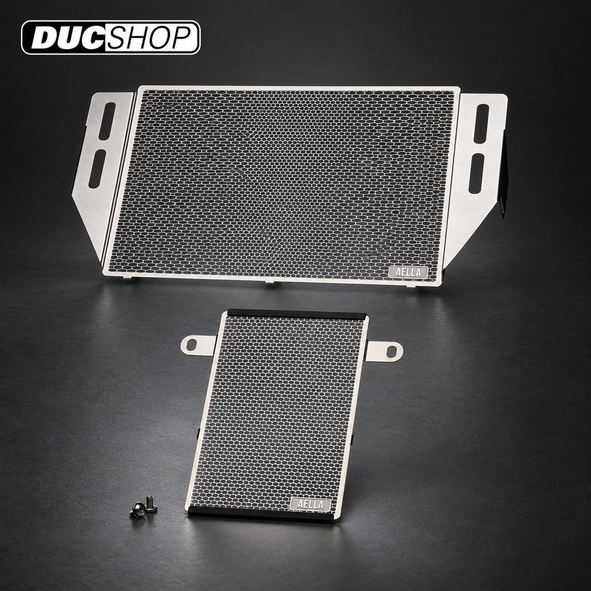 AELLA Radiator and Oil Cooler Guard Set for Ducati Supersport 939 / 950 - Stainless Steel | Radiator & Oil Cooler Guards | ducshop.com