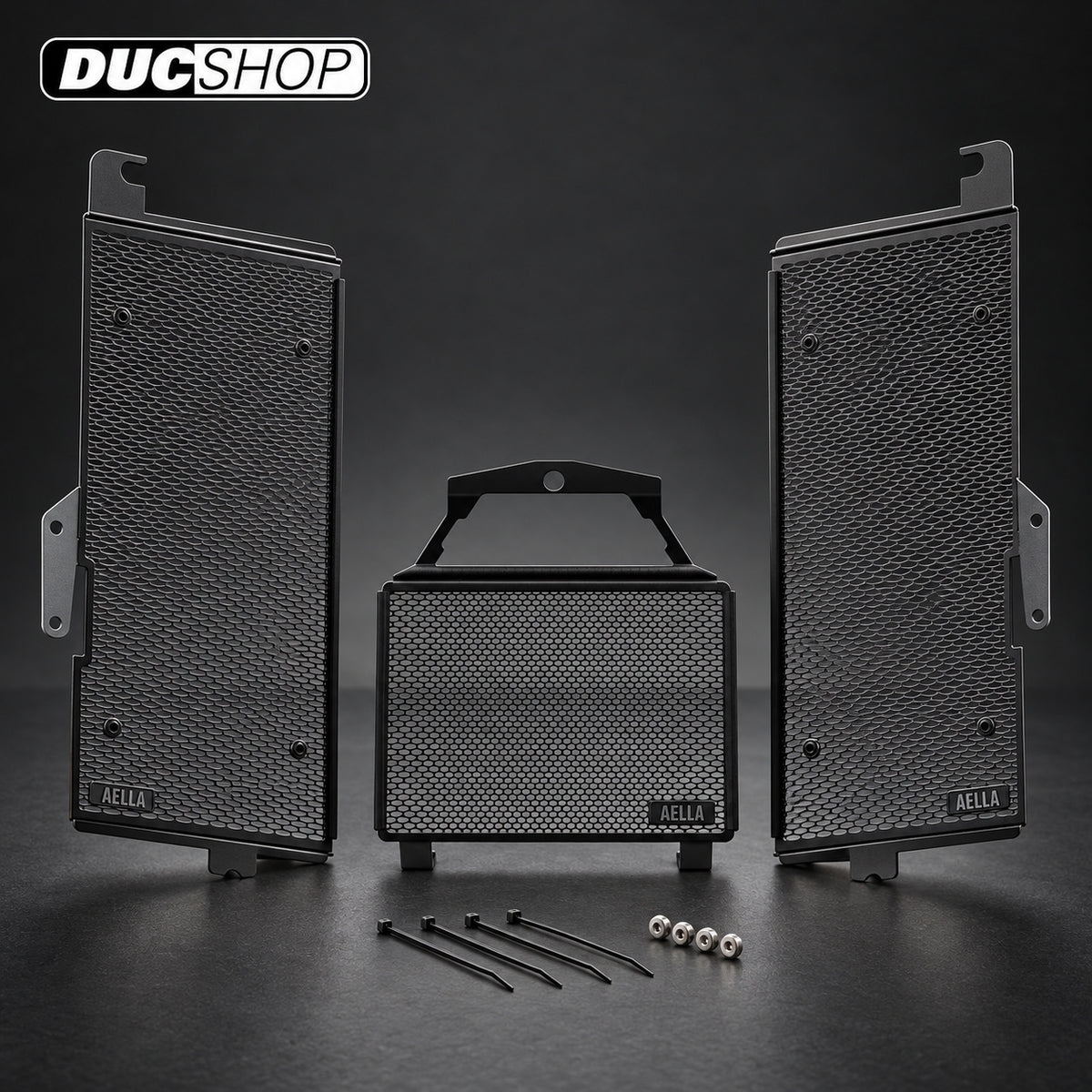 AELLA Radiator and Oil Cooler Guard Kit For the Ducati Multistrada V4 | Radiator & Oil Cooler Guards | ducshop.com