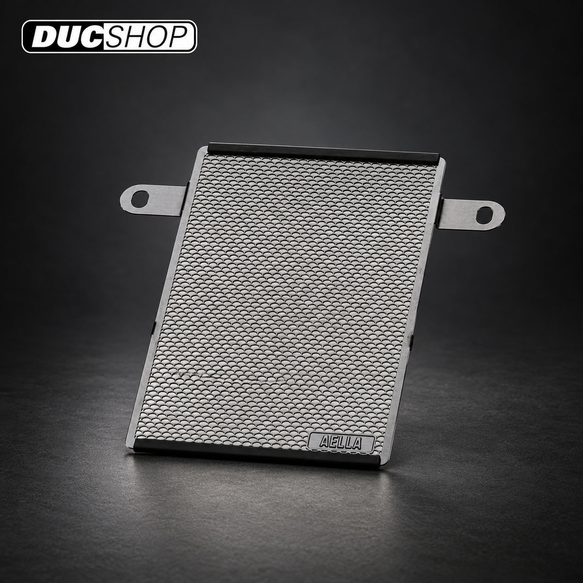 AELLA Oil Cooler Guard (SS) Black for Ducati Supersport / S (2017+) | Radiator & Oil Cooler Guards | ducshop.com