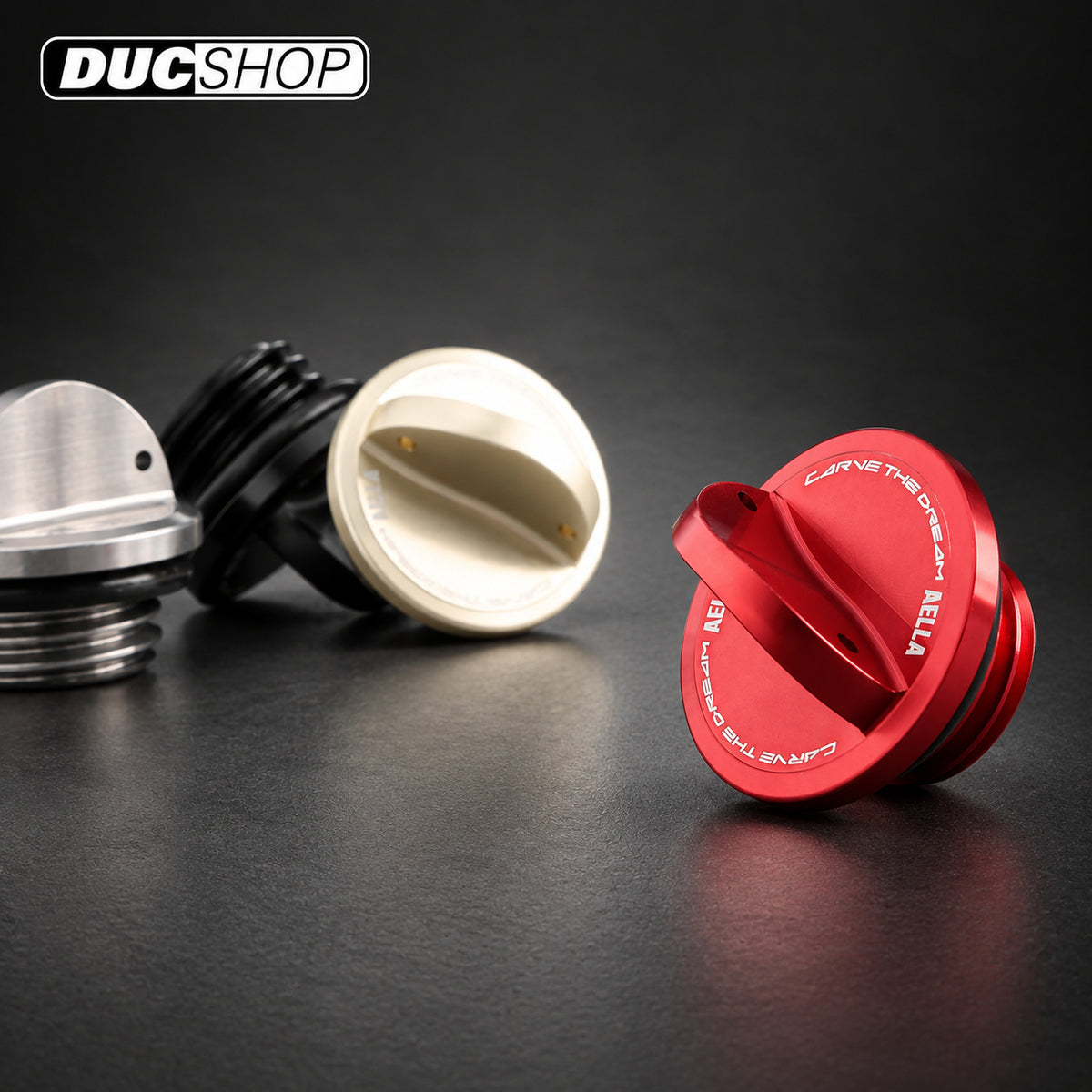 AELLA Oil Filler Cap — M20×2.5 — representative product view; select the listed configuration | Oil Fill & Drain Plugs | ducshop.com