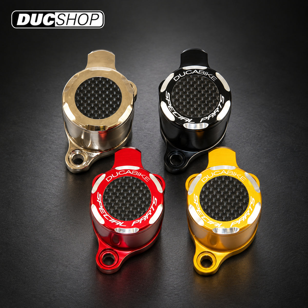 DBK Special Parts (Ducabike) Clutch Slave Cylinder w/ Carbon Inlay for Ducati | Dry Clutch Slaves | ducshop.com