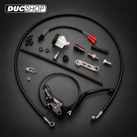 DBK Special Parts (Ducabike) Hydraulic Clutch Conversion Kit for Certain Ducati Scrambler Cafe Racer models and Hypermotard 821 SP | Wet Clutch Slaves & Actuators | ducshop.com