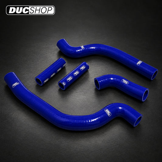 SamcoSport 5 Piece Thermostast Bypass Silicone Coolant Hose Set For Aprilia RSV4 (2009+) | Hose Kits | ducshop.com