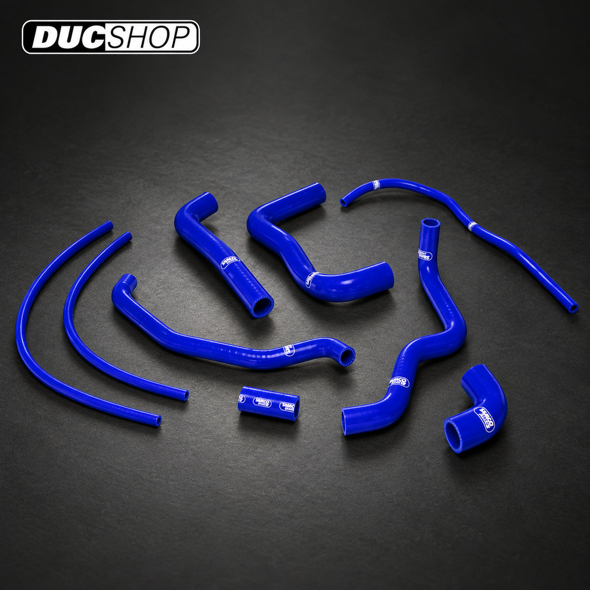 SamcoSport 10 Piece Silicone Coolant Hose Set For Aprilia RSV 1000 R (2004-08) & RSV 1000 Tuono (2006-10) | Hose Kits | ducshop.com
