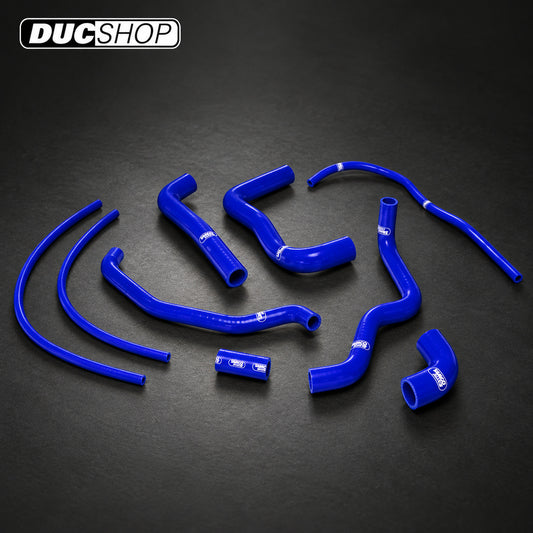 SamcoSport 10 Piece Silicone Coolant Hose Set For Aprilia RSV 1000 R (2004-08) & RSV 1000 Tuono (2006-10) | Hose Kits | ducshop.com
