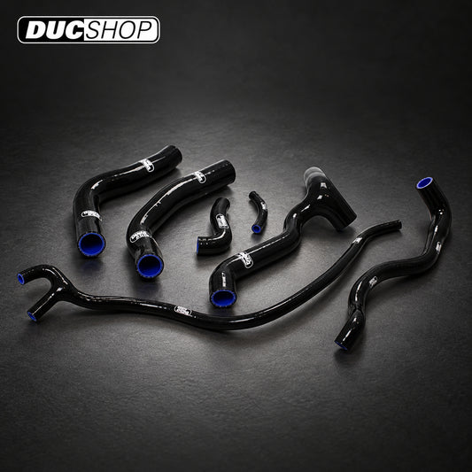 SamcoSport 7 Piece Silicone Coolant Hose Set For Aprilia 750 Dorsoduro (2007-17) | Hose Kits | ducshop.com