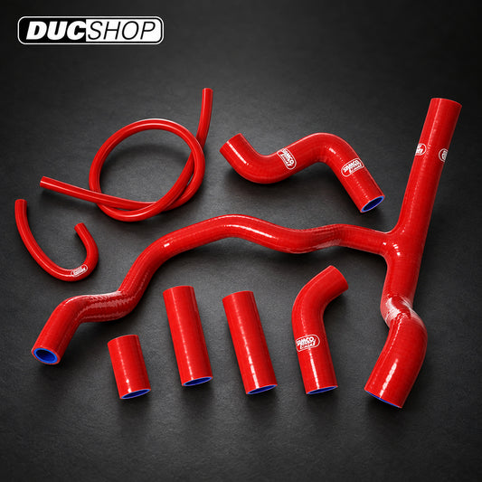 SamcoSport 8 Piece Silicone Coolant Hose Set For Aprilia Tuono V4 1000 / 1100 (2011+) | Hose Kits | ducshop.com