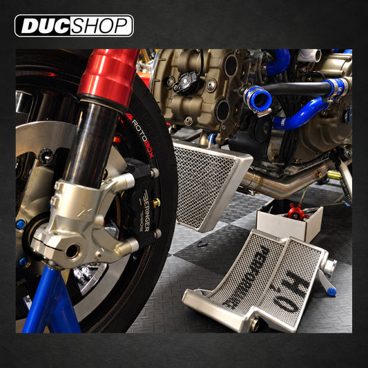 Galletto Radiatori (H2O Performance) Oversized Oil Cooler kit For Ducati 748/916/996/998 & S4R/S4RS/S4RT/S4 | Radiators & Oil Coolers | ducshop.com