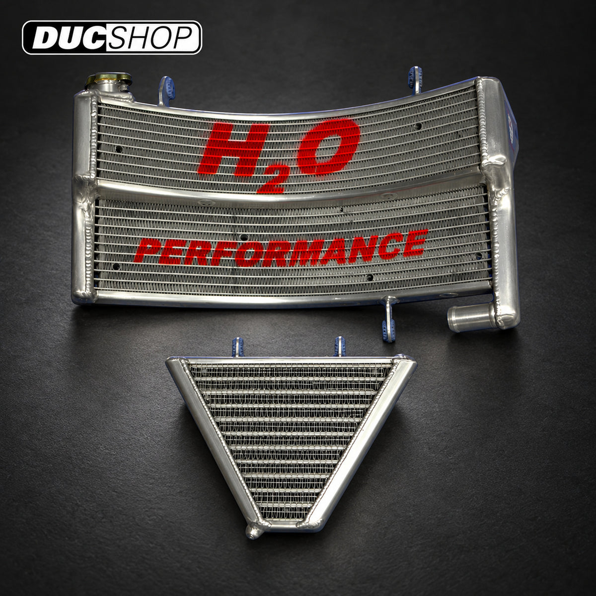 Galletto Radiatori (H2O Performance) Oversized Radiator and Oil Cooler kit For Ducati Monster S4 / S4R | Radiators & Oil Coolers | ducshop.com