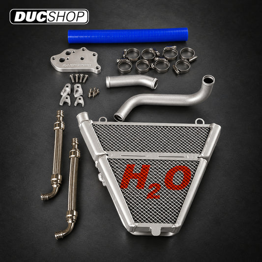 Galletto Radiatori (H2O Performance) Oil Cooler kit For Ducati 899, 959, 1199, 1299, V2 Panigale | Radiators & Oil Coolers | ducshop.com
