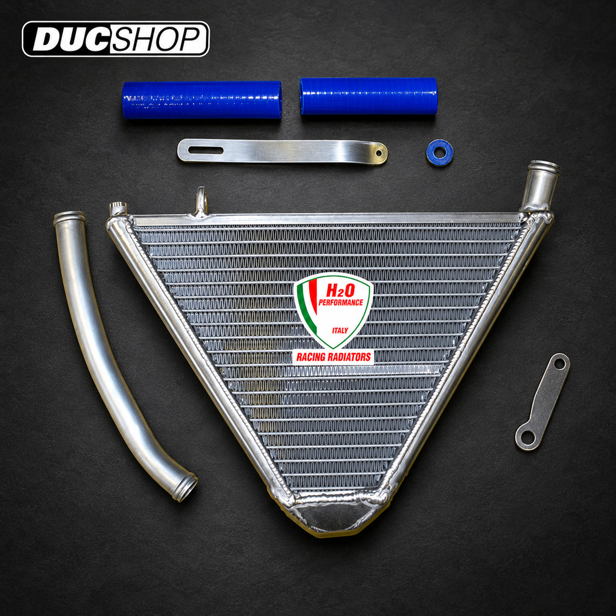 Galletto Radiatori (H2O Performance) Additional Radiator kit For Triumph Daytona 675 (2013+) | Radiators & Oil Coolers | ducshop.com