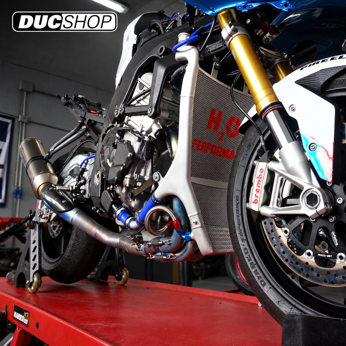Galletto Radiatori ( H2O Performance ) WSBK Oversize Radiator kit For BMW S1000RR (09-19) | Radiators & Oil Coolers | ducshop.com