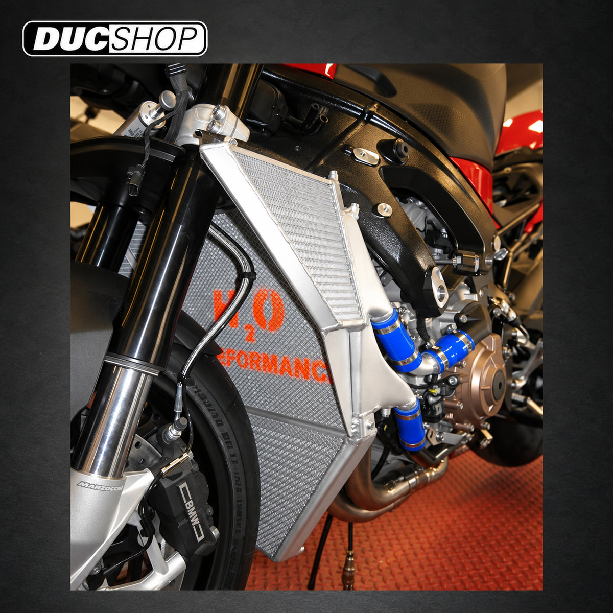 Galletto Radiatori (H2O Performance) EVO Oversize Radiator and Oil Cooler kit For the BMW S1000RR 2020+ | Radiators & Oil Coolers | ducshop.com