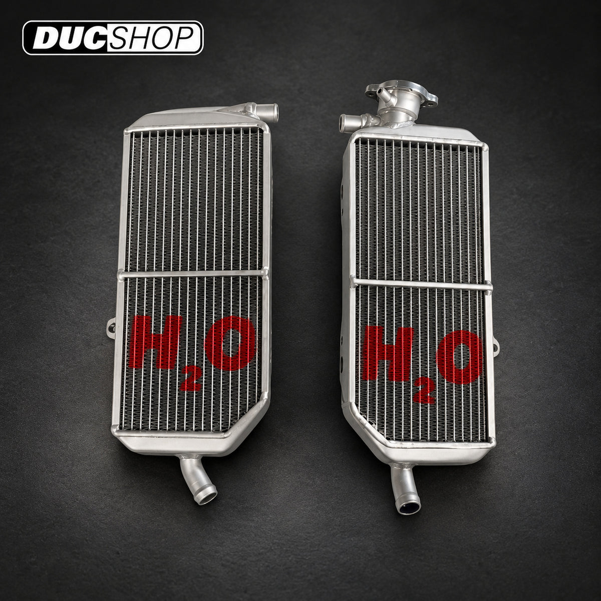 Galletto Radiatori (H2O Performance) Oversized Radiator Pair For KTM SX-F | Radiators & Oil Coolers | ducshop.com