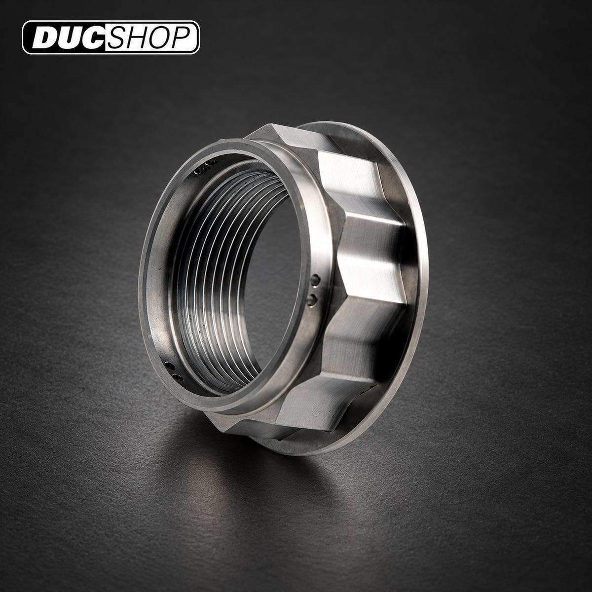 AELLA Titanium Rear Axle Nut AT-DU015 — Ducati — representative product view; check selected option and contents | Axles & Axle Nuts | ducshop.com