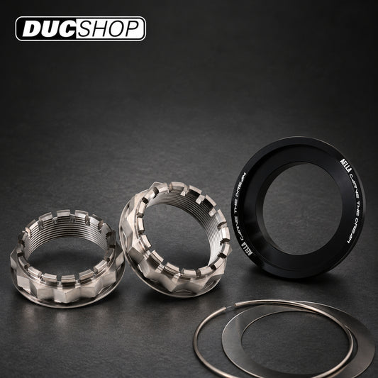 AELLA Large-Hub Titanium Nuts & Taper Cone Set — representative product view; check selected option and contents | Axles & Axle Nuts | ducshop.com