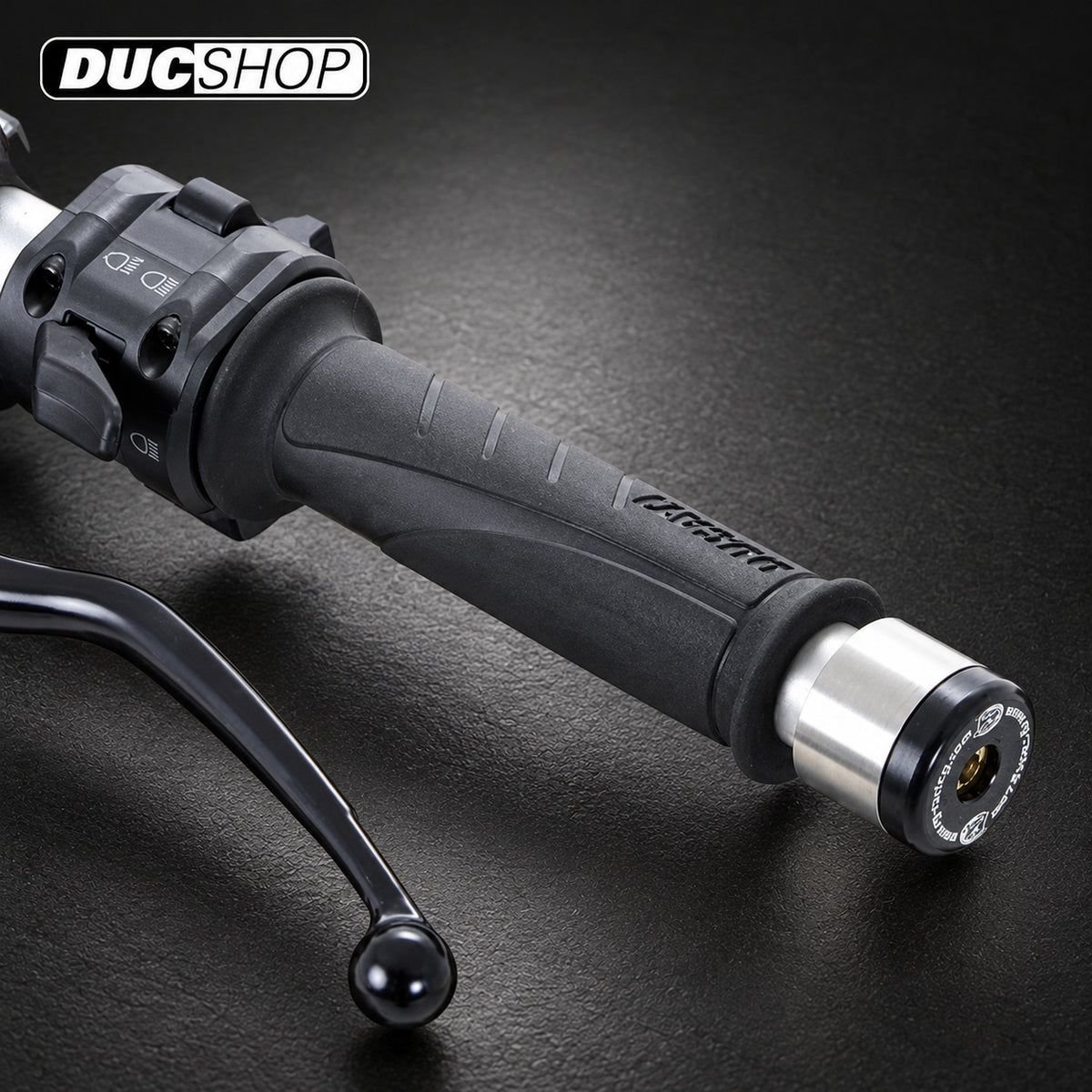 R&G Racing Bar End Sliders for Ducati 848 '08-'15, Monster 1200 '11-'22, Monster 1200S '14-'22 and KTM RC125 '11-'20, RC200 (cut grips) '14-'19 | Bar End Protection | ducshop.com