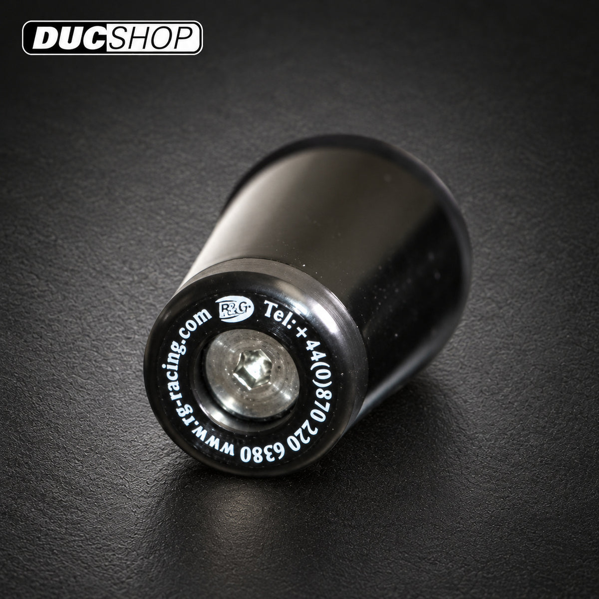 R&G Racing Bar End Sliders for BMW K1200 GT '97-'19, K1200 R '01-'16, K1200 RS '96-'19, K 1300 GT '05-'19 | Bar End Protection | ducshop.com