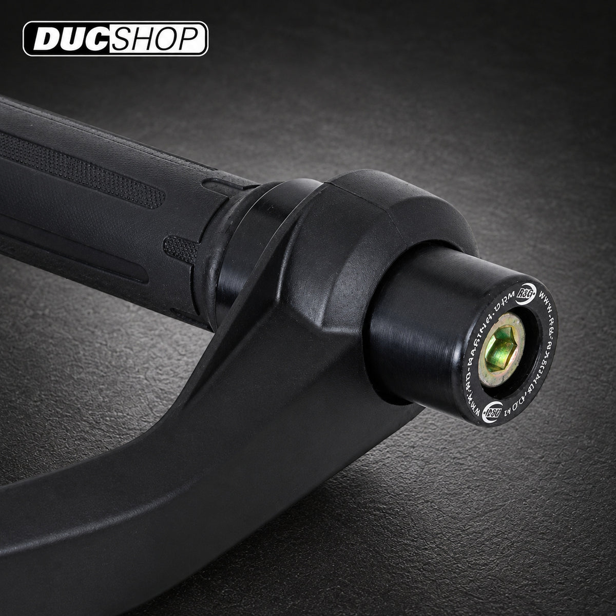 R&G Racing Bar End Sliders for BMW R1200GS '13-'21, S1000 XR (if hand guards fitted) '09-'23, R1250GS '18-'23 | Bar End Protection | ducshop.com