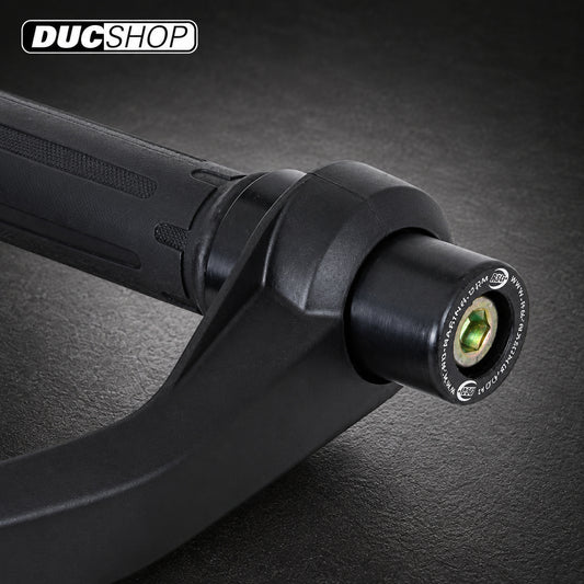 R&G Racing Bar End Sliders for BMW R1200GS '13-'21, S1000 XR (if hand guards fitted) '09-'23, R1250GS '18-'23 | Bar End Protection | ducshop.com