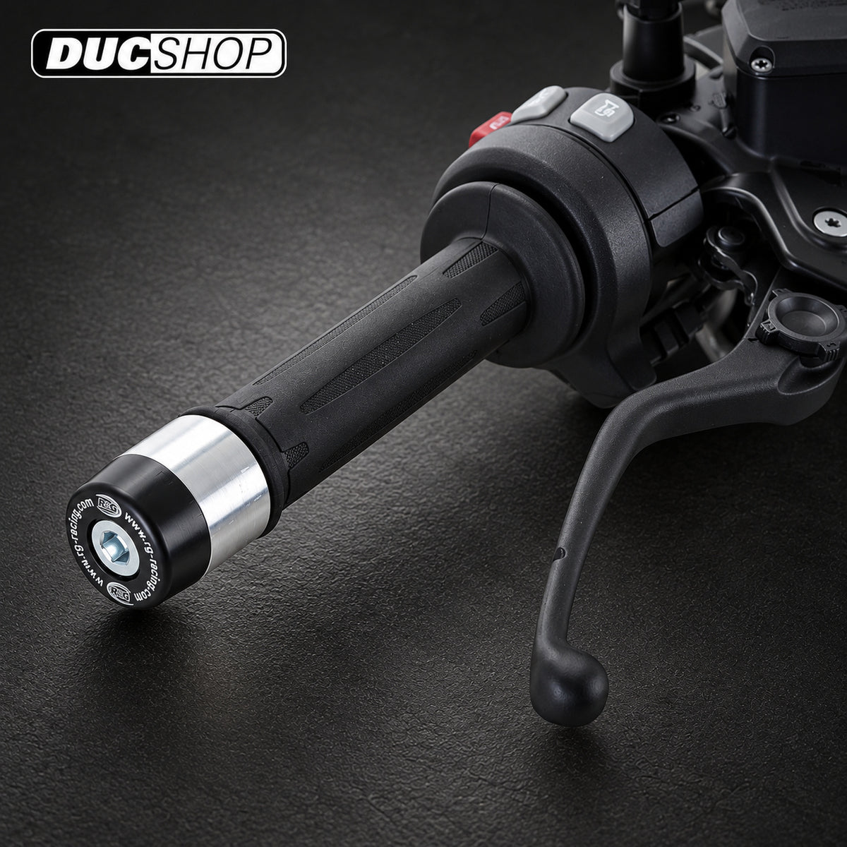 R&G Racing Bar End Sliders for the BMW R 1200 R '15-'21 / F 750 GS/F 900 R '20-'22 | Bar End Protection | ducshop.com