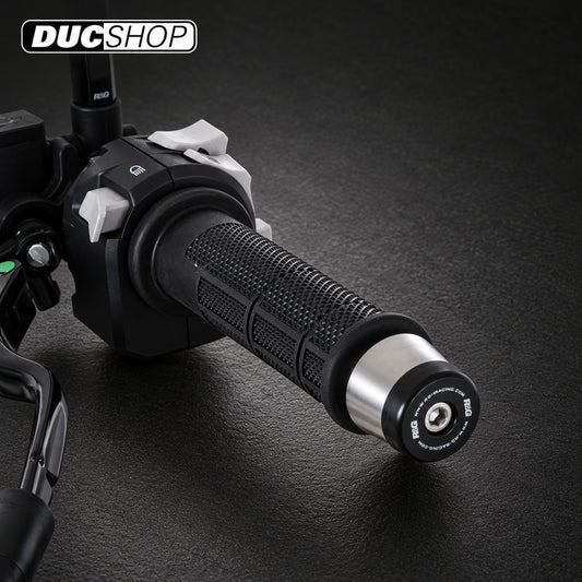 R&G Racing Bar End Sliders (Tapered Style) for the Ducati Scrambler 1100/Diavel 1260 S '21-'22 / KTM 690 SMC-R '19-'22 / Husqvarna Norden 901 '2022 | Bar End Protection | ducshop.com