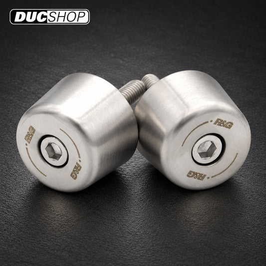 R&G Racing Stainless Bar Ends for the Husqvarna Vitpilen 401/Svartpilen 401 '20-'22 / KTM 390 Adventure '20-'22 / Honda PCX125 '21-'22 ETC | Bar End Protection | ducshop.com