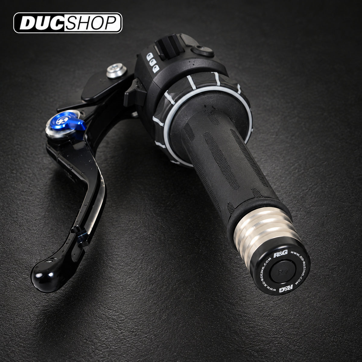 R&G Racing Bar End Sliders for the BMW M1000RR/FJ-09 / MT-09 Tracer '21-'22 | Bar End Protection | ducshop.com