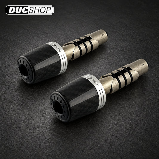 DB Race Carbon Fiber and Billet Bar End Set | Bar End Protection | ducshop.com