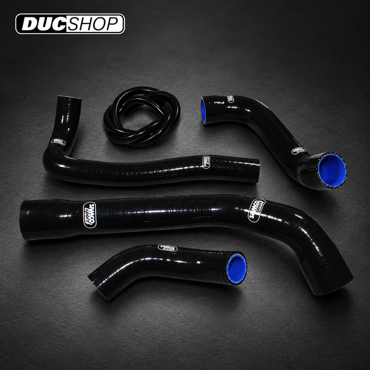 SamcoSport 5 Piece Silicone Coolant Hose Set For BMW K75 (85-96) - EXTERNAL CRANK HOSE | Hose Kits | ducshop.com