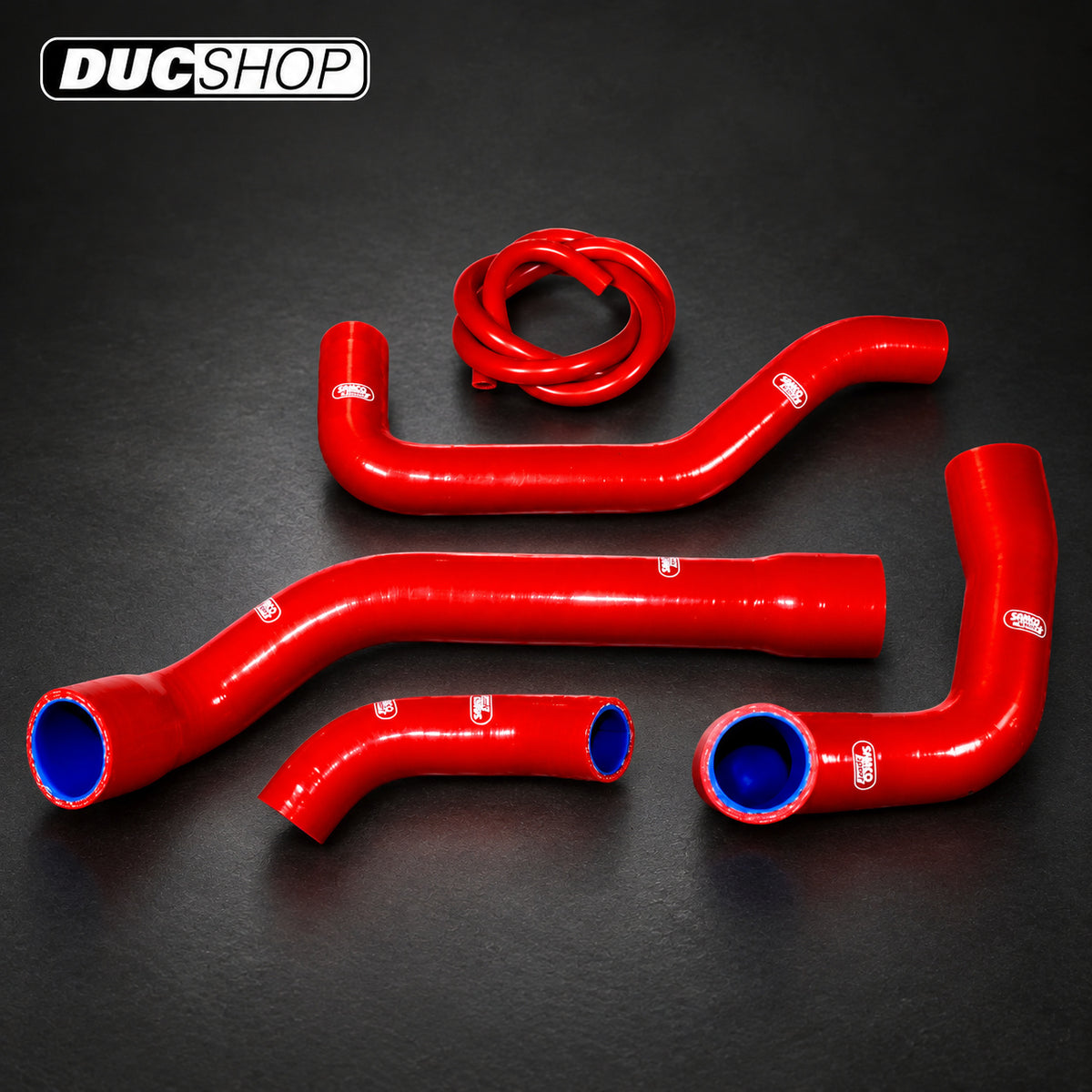SamcoSport 5 Piece Silicone Coolant Hose Set For BMW K100 16V / RS, and K1100 / RS /RT (82-99) | Hose Kits | ducshop.com