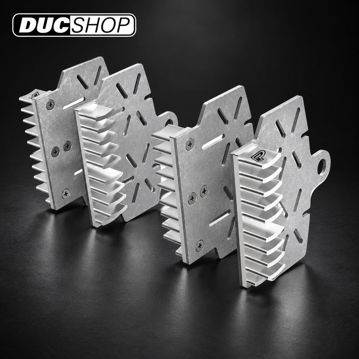 DBK Special Parts (Ducabike) Brembo Radial Caliper Brake Pad Heat Sink (radiator) - Natural - DucShop