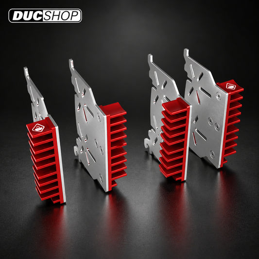 DBK Special Parts (Ducabike) Brembo HYPURE Radial Caliper Brake Pad Heat Sink (radiator) - Red - DucShop