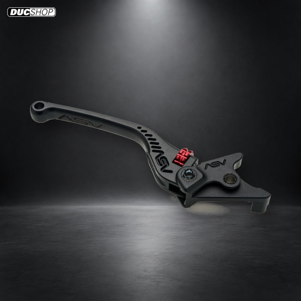 ASV Inventions C5 Series Unbreakable Billet Brake Lever BRC550 - Black / Standard / Silver - DucShop