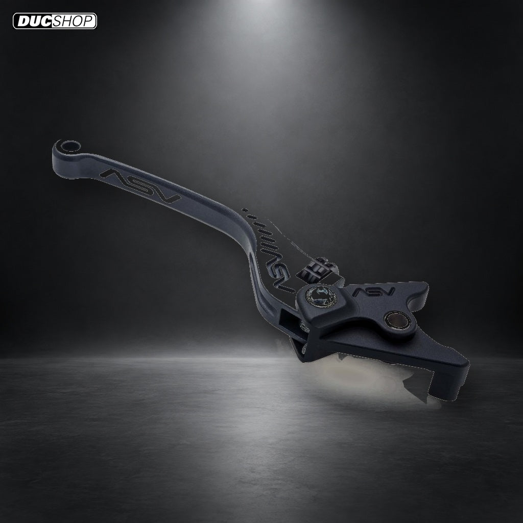 ASV Inventions C5 Series Unbreakable Billet Brake Lever BRC552 - Black/Silver / Shorty / Blue - DucShop