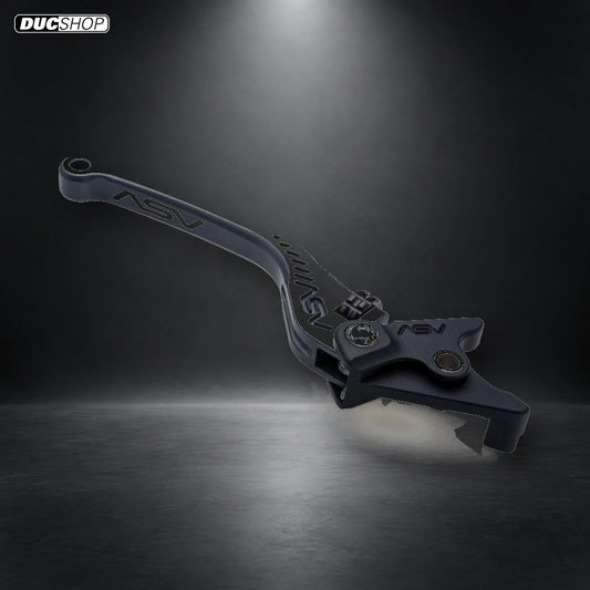 ASV Inventions C5 Series Unbreakable Billet Brake Lever BRC552 - Black/Silver / Shorty / Blue - DucShop