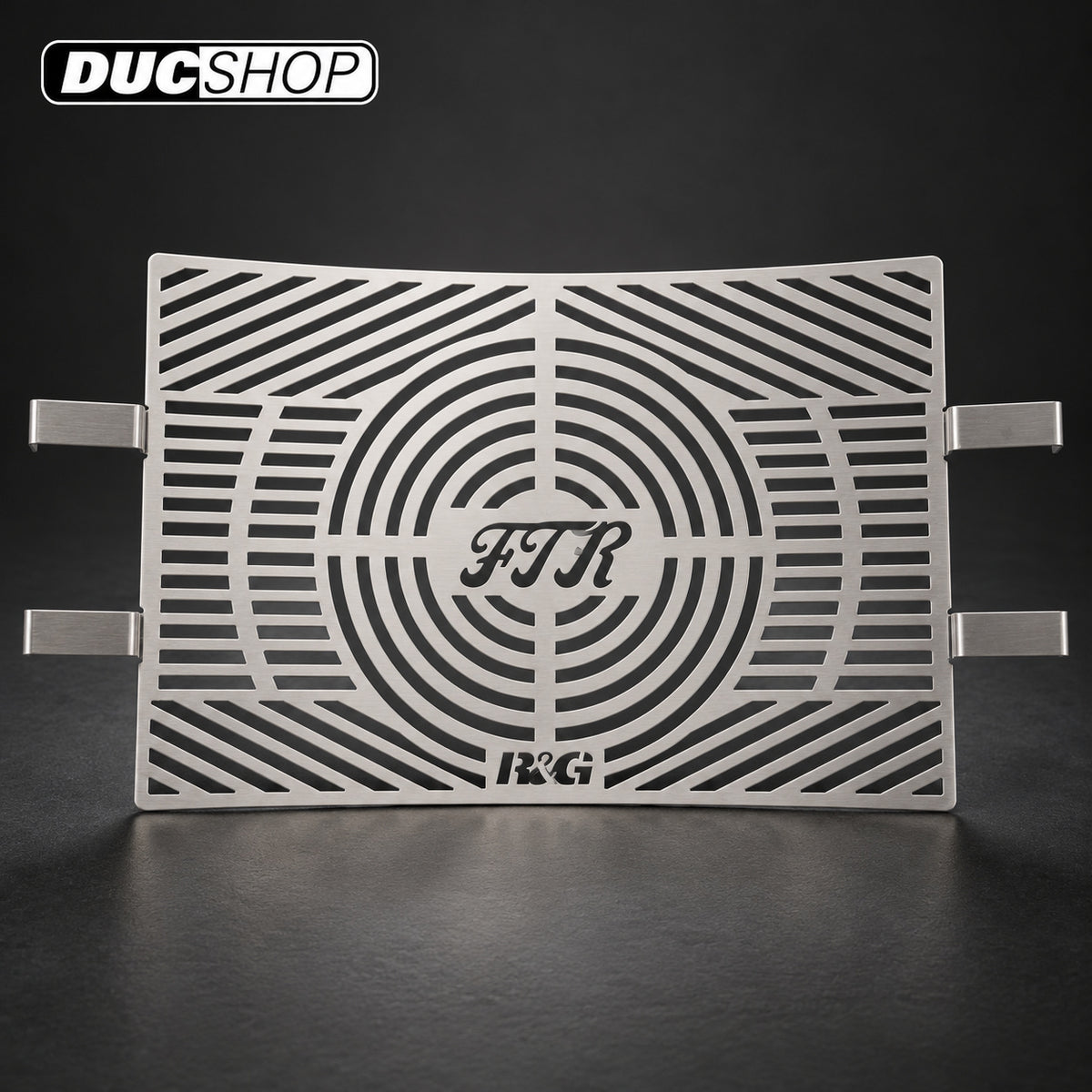 R&G Racing Radiator Guard (Stainless) for the Indian FTR 1200/S '19-'22 | Radiator & Oil Cooler Guards | ducshop.com