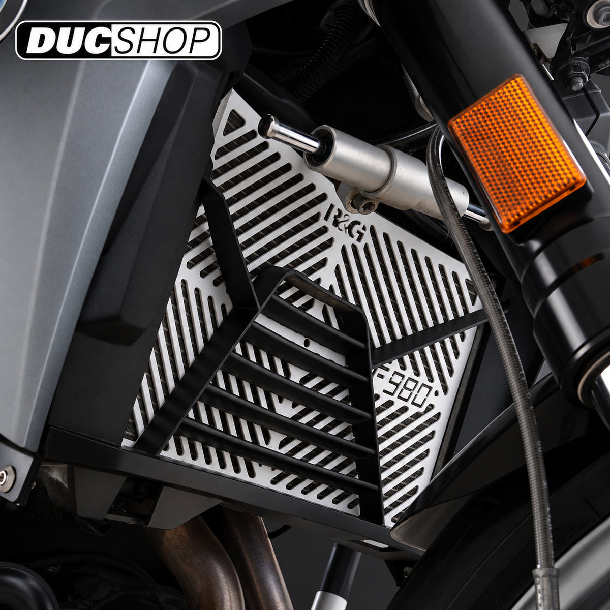 R&G Racing Radiator Guard (Stainless) for the BMW F 900 R/XR '20-'22 | Radiator & Oil Cooler Guards | ducshop.com
