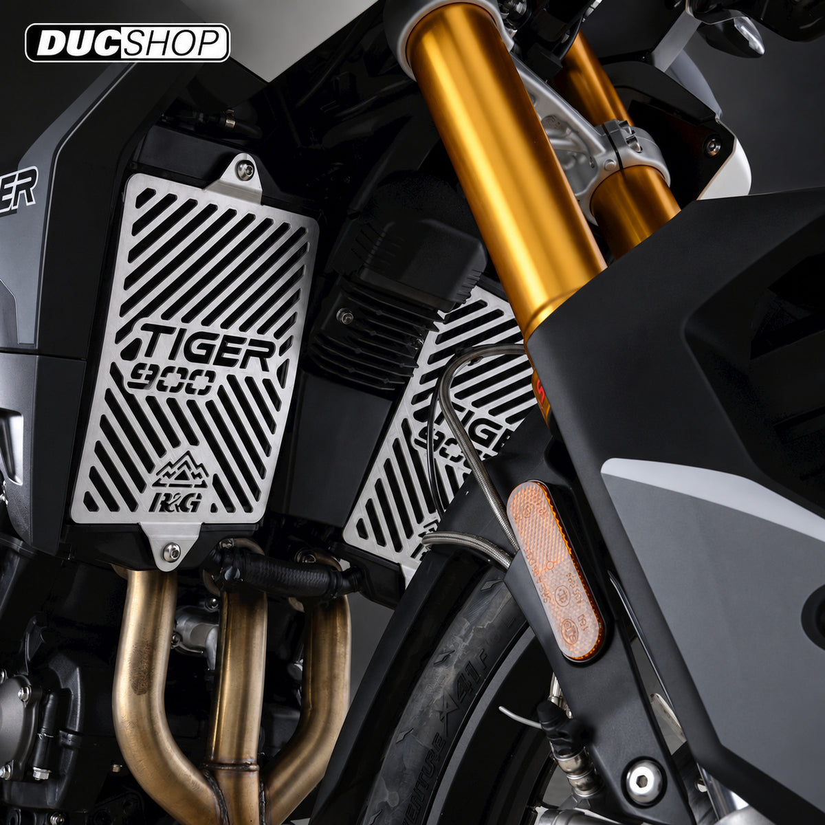 R&G Racing Radiator Guards (Pair) for the Triumph Tiger 900 '20-'22 | Radiator & Oil Cooler Guards | ducshop.com