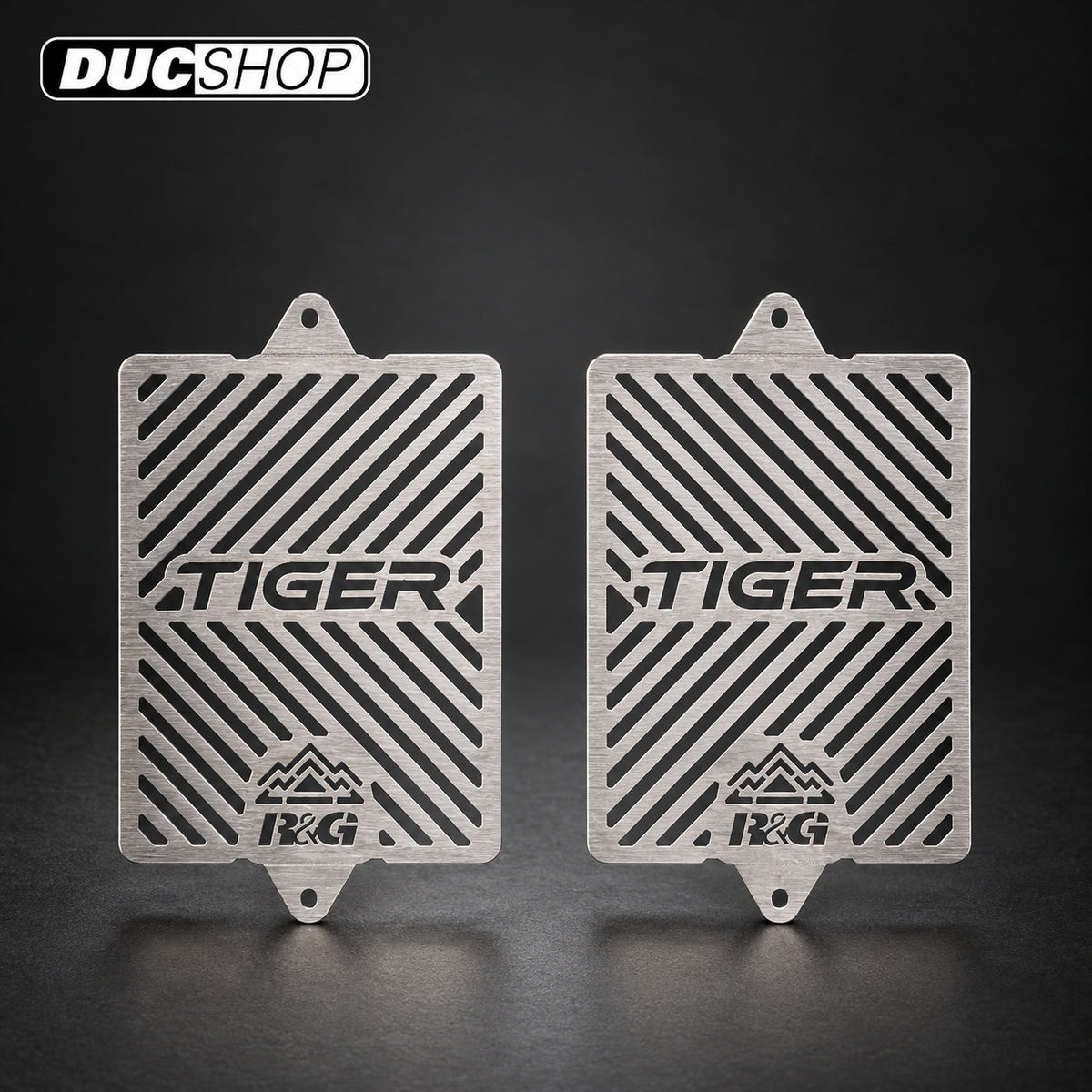 R&G Racing Radiator Guard (Pair, Stainless) for the Triumph Tiger 800 '21-'22 | Radiator & Oil Cooler Guards | ducshop.com
