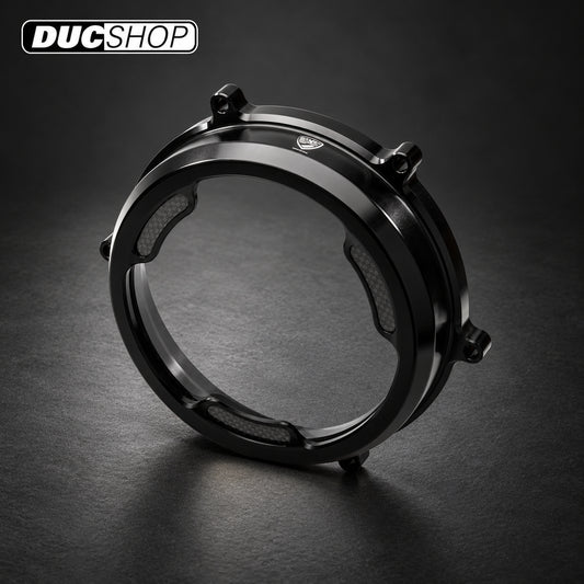 CNC Racing Clear Wet Clutch Cover With Carbon Inlay for the Ducati Panigale 1299/1199/959 Superleggera (and 899 too with modification) | Wet Clutch Covers | ducshop.com