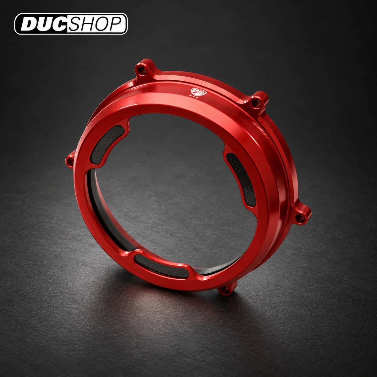 CNC Racing Clear Wet Clutch Cover With Carbon Inlay for the Ducati Panigale 1299/1199/959 Superleggera (and 899 too with modification) | Wet Clutch Covers | ducshop.com