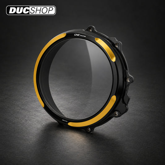CNC Racing Bi-Color Clear Clutch Cover For MV Agusta B3 800 Models With a Hydraulic Clutch | Wet Clutch Covers | ducshop.com
