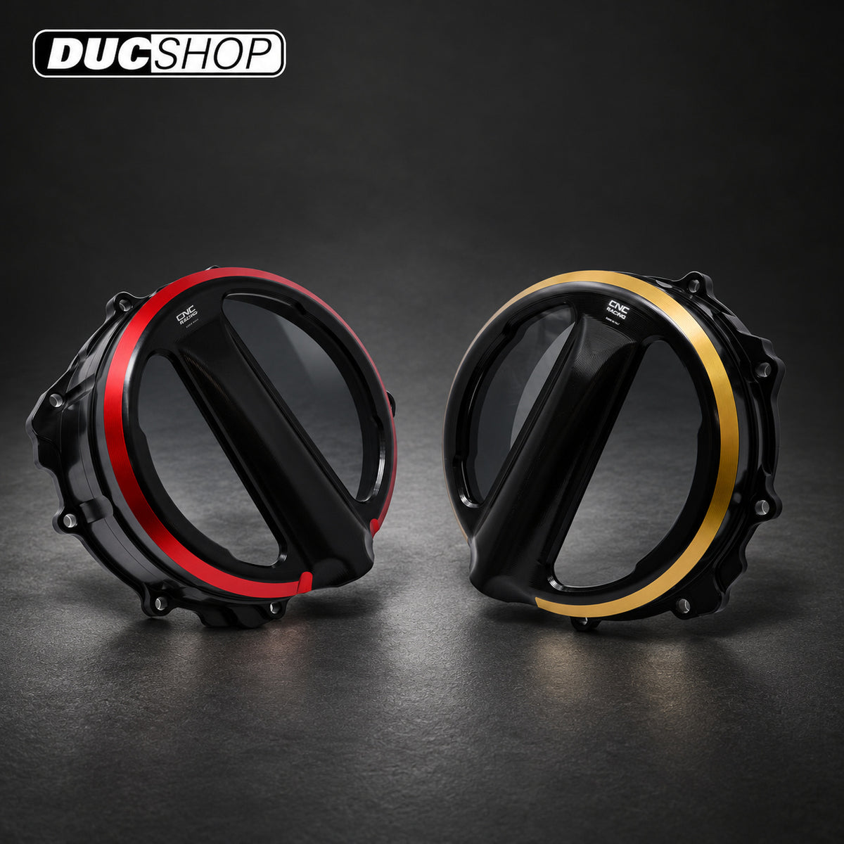 CNC Racing Bi-Color Clear Clutch Cover For MV Agusta F3/B3 Models With a Cable Clutch | Wet Clutch Covers | ducshop.com