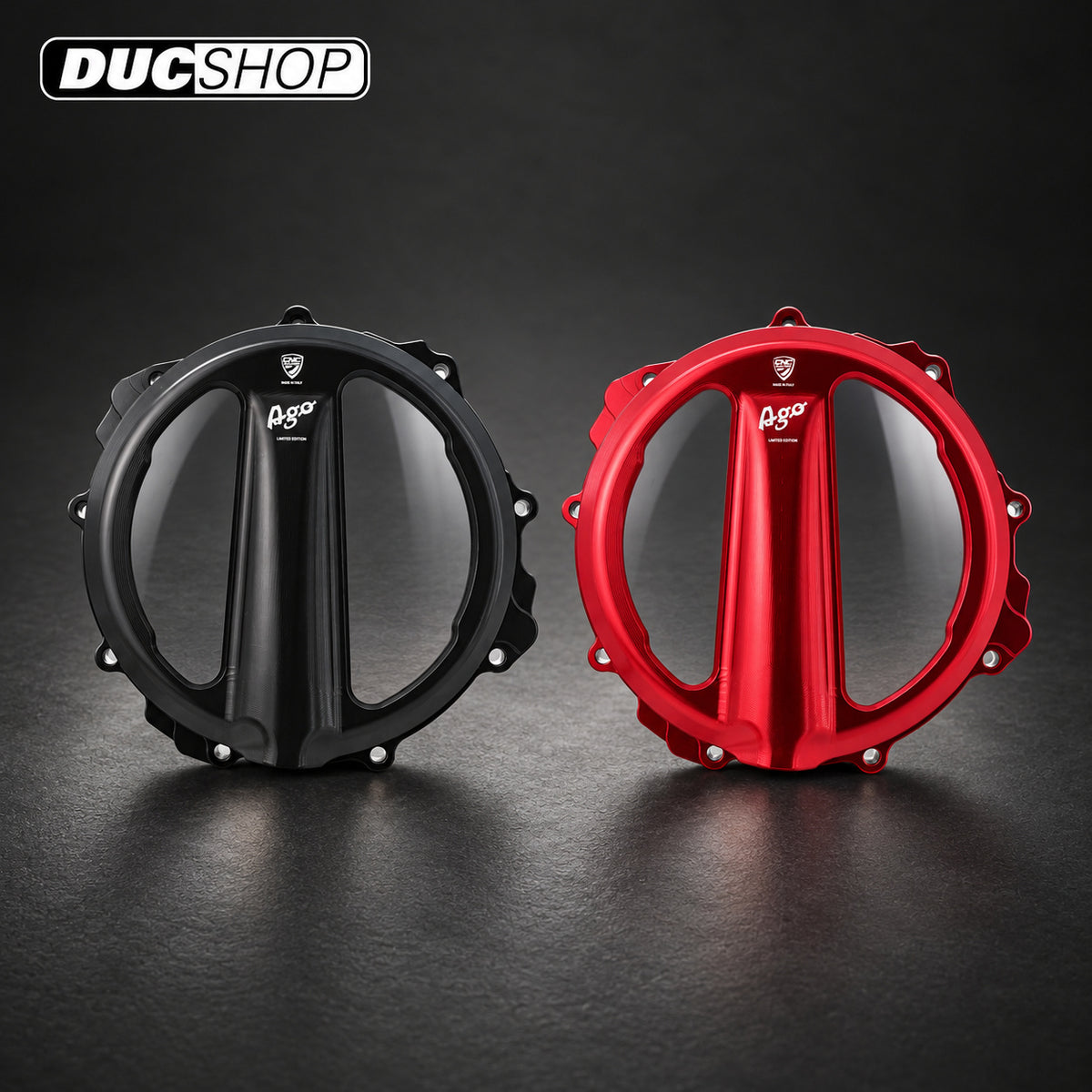CNC Racing GIACOMO AGOSTINI LIMITED EDITION Clear Clutch Cover For MV Agusta F3/B3 Models With a Cable Clutch | Wet Clutch Covers | ducshop.com