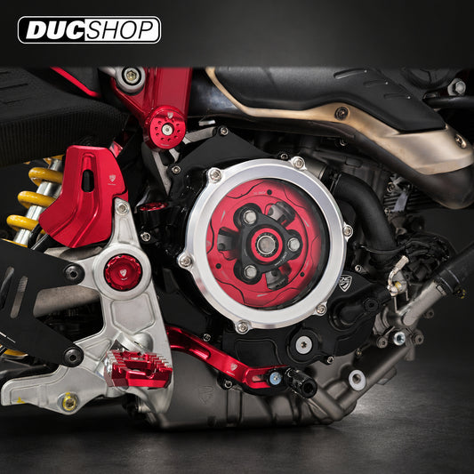 CNC Racing Clear Wet Clutch Cover for the Ducati Hypermotard 698 Mono | Wet Clutch Covers | ducshop.com